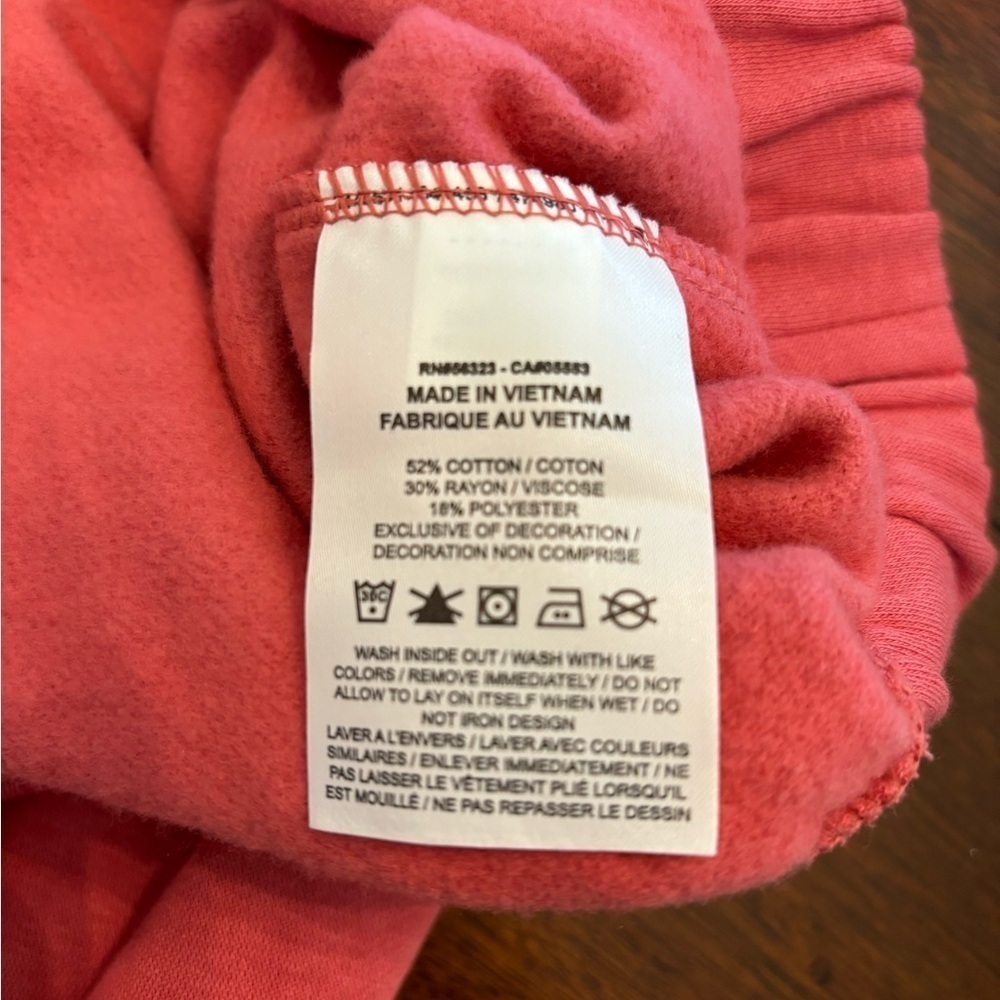 NIKE Womens Icon Clash pink Cropped over-sized Sweatshirt size XL - Picture 8 of 8
